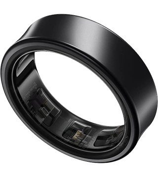 samsung galaxy ring preto titanio perfil  .