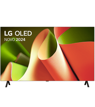 smart tv lg oled 4k B46LA cinzento frente  