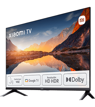 smart tv xiaomi a 2025 HD 32 preto perfil direito  