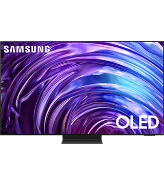 tv samsung oled 4k 77 tq77s95dat preto frente  