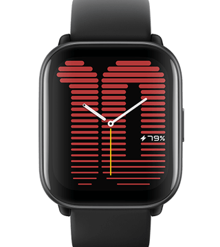 amazfit active preto frente  
