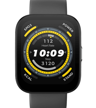amazfit BIP5 preto frente  
