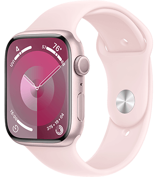 apple watch series 9 45mm rosa perfil  