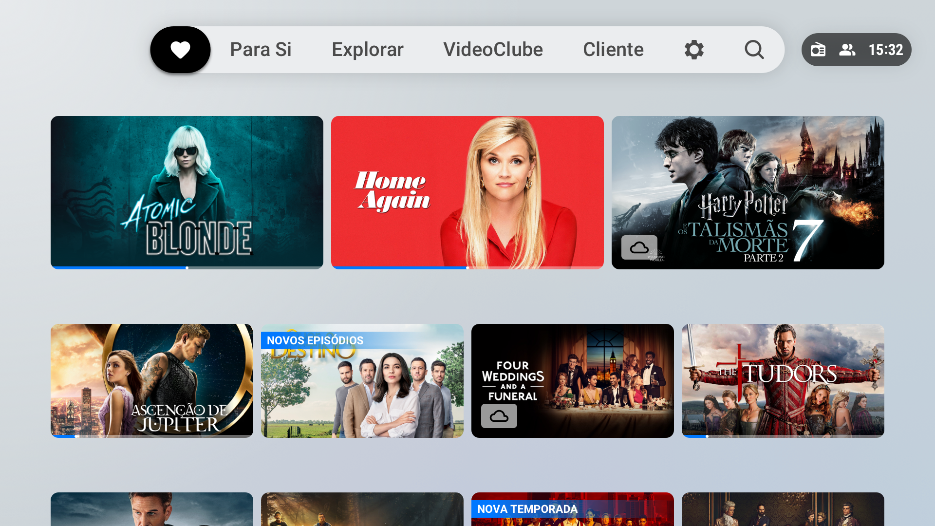 My List Android TV screen