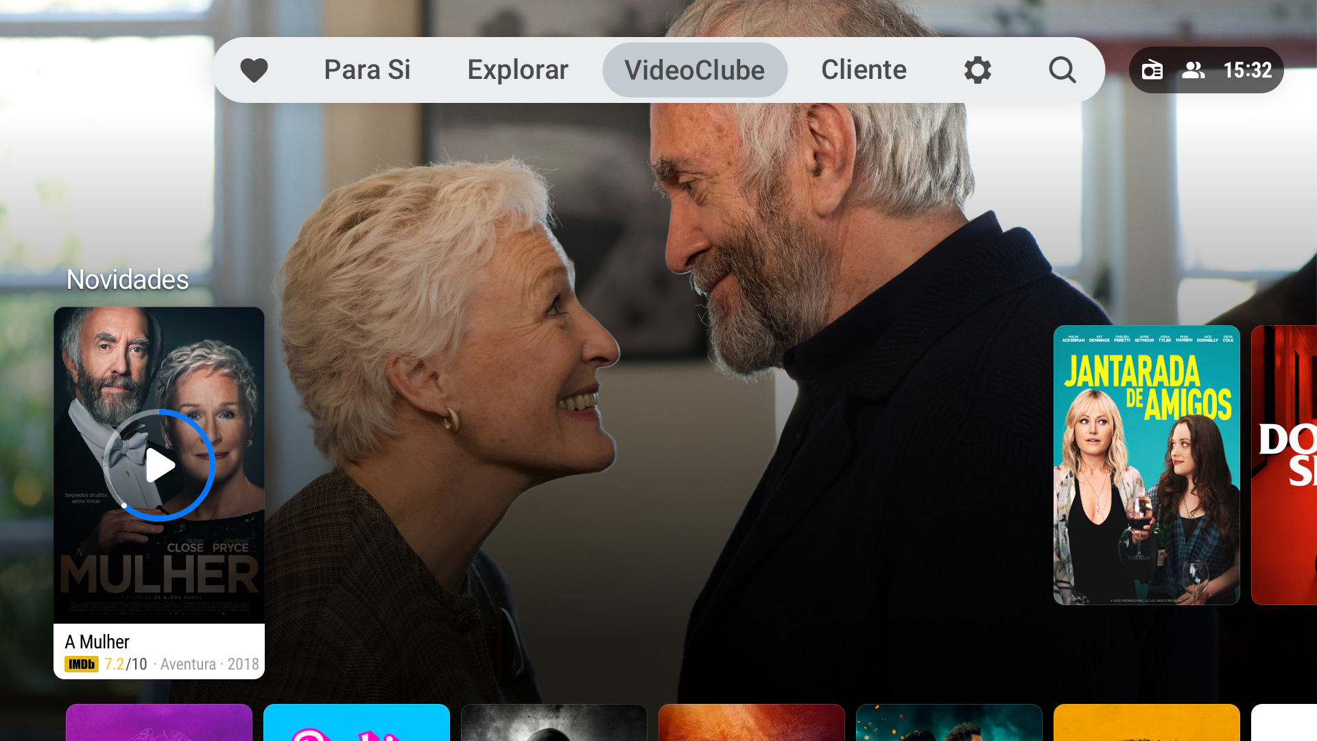 Android TV VideoClub screen