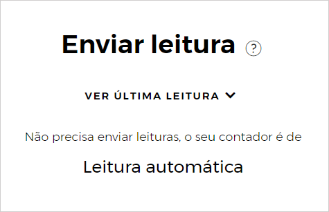 Imagem da próxima leitura MEO Energia na àrea de cliente my MEO com leitura automática
